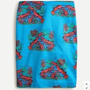 J. Crew No. 2 pencil skirt - lobster NWT